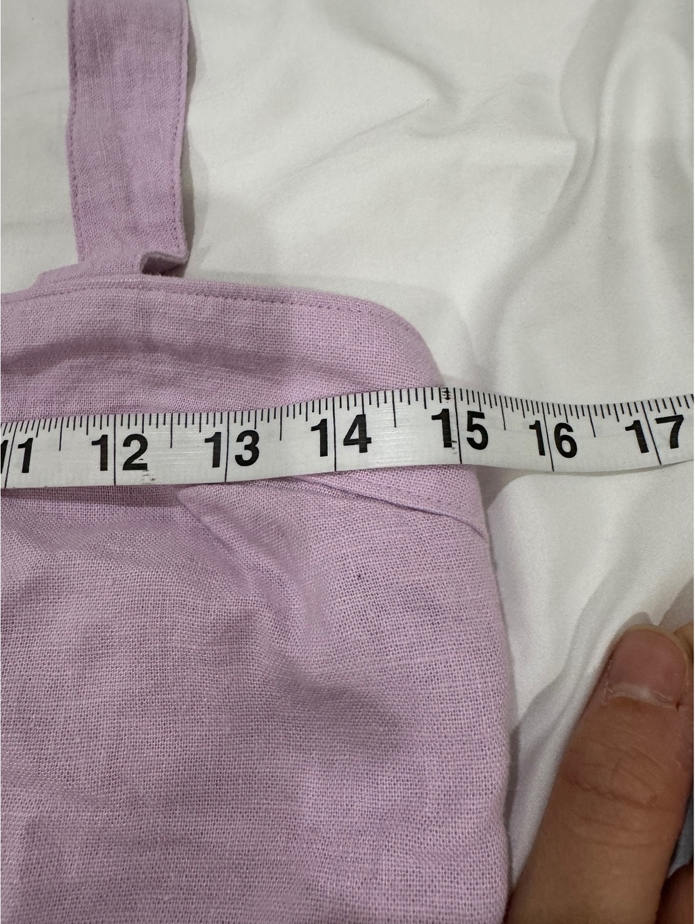 Abercrombie & Fitch Linen Blend Halter Mini Dress Pastel Purple Lilac Medium - Picture 7 of 8